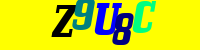 Blue Captcha Image