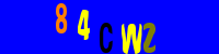 Blue Captcha Image