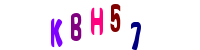 Blue Captcha Image