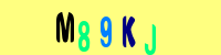 Blue Captcha Image