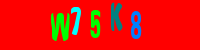 Blue Captcha Image