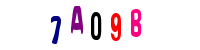 Blue Captcha Image