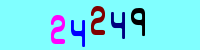 Blue Captcha Image