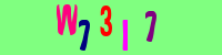 Blue Captcha Image