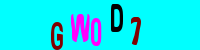 Blue Captcha Image