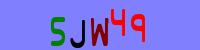 Blue Captcha Image