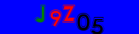 Blue Captcha Image