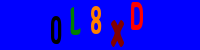 Blue Captcha Image
