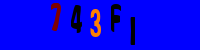 Blue Captcha Image