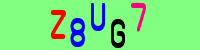 Blue Captcha Image