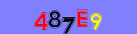 Blue Captcha Image