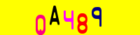 Blue Captcha Image