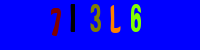 Blue Captcha Image