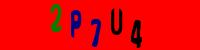 Blue Captcha Image