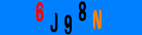 Blue Captcha Image