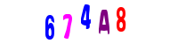 Blue Captcha Image
