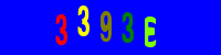 Blue Captcha Image