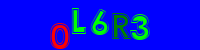 Blue Captcha Image