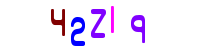 Blue Captcha Image