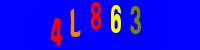 Blue Captcha Image