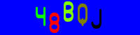 Blue Captcha Image