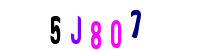 Blue Captcha Image