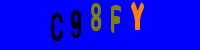 Blue Captcha Image