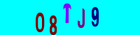 Blue Captcha Image