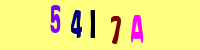 Blue Captcha Image