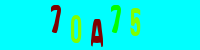 Blue Captcha Image