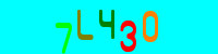 Blue Captcha Image