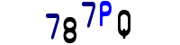Blue Captcha Image