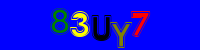 Blue Captcha Image