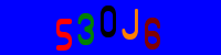 Blue Captcha Image
