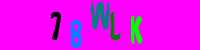 Blue Captcha Image