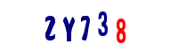 Blue Captcha Image