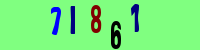 Blue Captcha Image