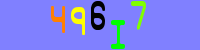Blue Captcha Image
