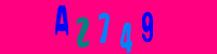 Blue Captcha Image