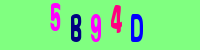 Blue Captcha Image