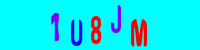 Blue Captcha Image