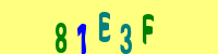 Blue Captcha Image
