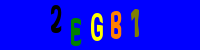 Blue Captcha Image