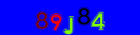 Blue Captcha Image