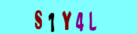 Blue Captcha Image