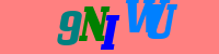 Blue Captcha Image