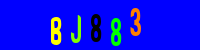 Blue Captcha Image