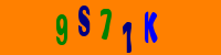 Blue Captcha Image