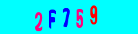 Blue Captcha Image