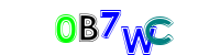 Blue Captcha Image